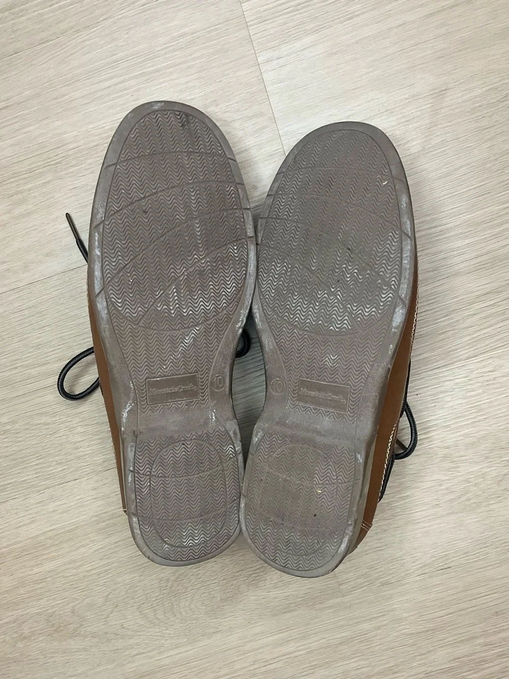 Mountain Creek Brown Leather Lace-Up Boat Shoes